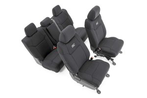Toyota Tundra Seat Covers - Front + Rear - Rough Country - Neoprene - '14-'21